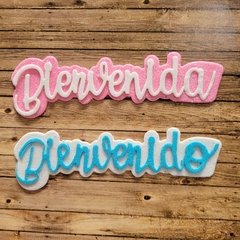 DIE /TROQUEL -BIENVENIDO /A - CON BASE - TEXTO - PALABRA - - comprar online