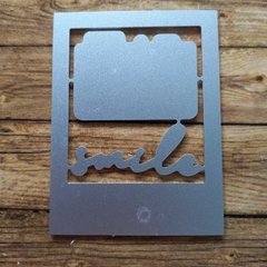 DIE / TROQUEL - MARCO PARA SELFIE CON CAMARA Y PALABRA SMILE - FOTO - comprar online