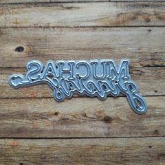 DIE /TROQUEL - MUCHAS GRACIAS CON CORAZÓN- TEXTO -PALABRA -TEXTOS - comprar online