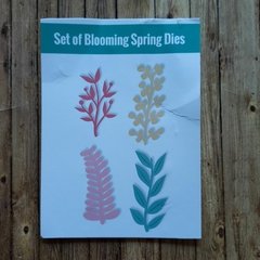 DIE / TROQUEL - SET OF BLOOMING SPRING - RAMAS -HOJAS -FRUTOS - (X 4 unid.)