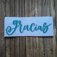 DIE /TROQUEL - GRACIAS - TEXTO - PALABRA -