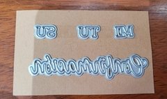 DIE /TROQUEL - MI -TU - SU -CONFIRMACION -PALABRAS (4 uni ) - comprar online