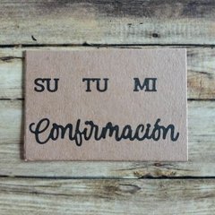 DIE /TROQUEL - MI -TU - SU -CONFIRMACION -PALABRAS (4 uni )