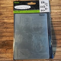 Carpeta de embossing - MODELO JAULAS DE PAJAROS - 12 cm x15 cm - comprar online