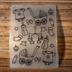 Carpeta de embossing - MODELO BEBÈ- 11 X 14 cm - comprar online