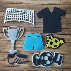 DIE / TROQUEL - SET DE FUTBOL- 8 troqueles - SUPER COMPLETO - MIRÀ