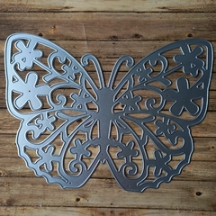 DIE /TROQUEL-MARIPOSA LABRADA ENORME CON FLOR - MOD 4 - 18 ,5 X 13,2 cm. - ENORME