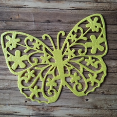 DIE /TROQUEL-MARIPOSA LABRADA ENORME CON FLOR - MOD 4 - 18 ,5 X 13,2 cm. - ENORME - Scrap Pilar
