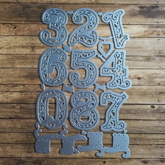 DIES / TROQUEL -NUMEROS LABRADO Y LISO - CON BASE 5 cm
