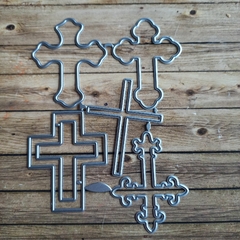 DIES /TROQUEL - SET DE 5 CRUCES -