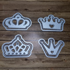DIE / TROQUEL - SET DE 4 CORONA MINI CON BASE -