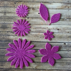 DIE / TROQUEL - FLOR HOJAS VARIOS DISEÑOS - (7 PZAS) en internet