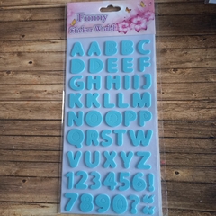 BLISTER DE LETRAS Y NUMEROS DE GOMA EVA AUTOADHESIVOS - tienda online
