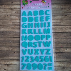 BLISTER DE LETRAS Y NUMEROS DE GOMA EVA AUTOADHESIVOS - comprar online