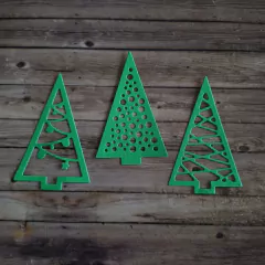 DIE / TROQUEL SET DE 3 ÁRBOLES DE NAVIDAD - PINOS