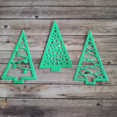 DIE / TROQUEL SET DE 3 ÁRBOLES DE NAVIDAD - PINOS - tienda online
