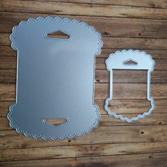 DIE / TROQUEL - SET DE PORTA HILO O ELASTICO MOD 2 - 2 TAMAÑOS -