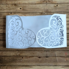 DIE / TROQUEL - TARJETA CORAZON CALADO - x 2 unidades - - Scrap Pilar
