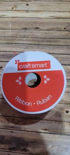 CINTA DE RASO DECORADA ROJA FLOR BLANCA - CRAFT SMART - - comprar online