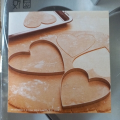 CORTANTE DE GALLETITAS- SET DE 2 CORAZONES- FONDANT - IMPORTADO - - comprar online