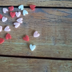 RODAJAS DE MINI CORAZONES DE GOMA - SHACKERS -( X 50 Unid.) - comprar online