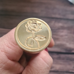 SELLO PARA LACRE - DE BRONCE CON MANGO MADERA - 8 DISEÑOS DIFERENTES -