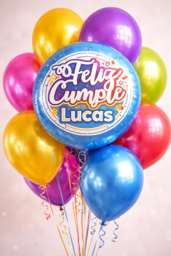 DIE / TROQUEL FELIZ CUMPLE CON BASE - CIRCULO - TOPPER en internet