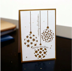 Troquel Set 3 Bolas De Navidad Colgantes Caladas - comprar online
