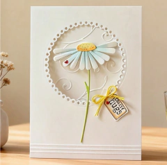 Troquel Tarjeta Margarita Para Armar - comprar online