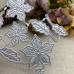 Troquel Set Flor Estrella Federal - Para Armar - Navidad en internet