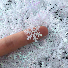 Copos De Nieve De Tela Tornasol Troquelados (x 50 Unidades) - tienda online