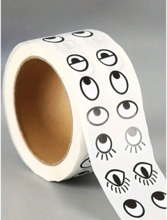 Stickers Ojos Autoadhesivos Negros (x 30 Pares) - comprar online