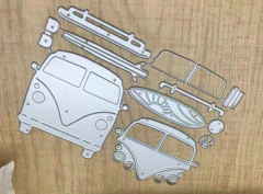 Troquel Camioneta Combi Para Armar - 12 piezas en internet