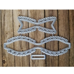 DIE / TROQUEL - MODELO MOÑO CON BORDE DECORADO - - comprar online