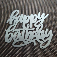 Troquel Happy Birthday Letra Cursiva