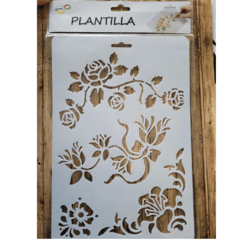 Stencil Plantilla - MODELO FLORES