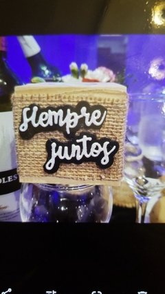 DIE / TROQUEL - POR SIEMPRE JUNTOS CHICO - CON BASE -TEXTO - PALABRA - comprar online