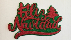 DIE / TROQUEL - FELIZ NAVIDAD CON BASE GRANDE - TEXTO -PALABRAS en internet