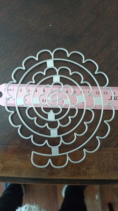 DIE / TROQUEL -MOD 5 - FLOR ESPIRAL GIGANTE -