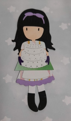 DIE / TROQUEL - MUÑECA GORJUS CON TORTA - MODELO CON TORTA - PARA ARMAR - comprar online