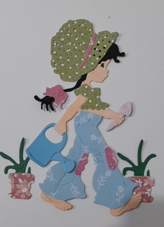 DIE / TROQUEL - MUÑECA SARAH KAY - CON PANTALON - PARA ARMAR - comprar online