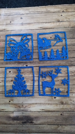 DIE / TROQUEL - CUADRADOS CON IMAGENES NAVIDAD X4 Un. - comprar online