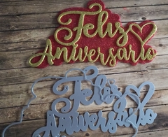 DIES /TROQUEL - FELIZ ANIVERSARIO CON CORAZON - CURSIVA- TEXTO - PALABRA - comprar online