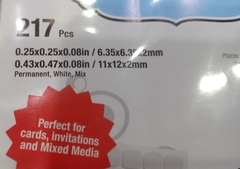 ADHESIVO 3D FOAM SQUARES - Espuma Bifaz -217 PZAS- BLANCO en internet