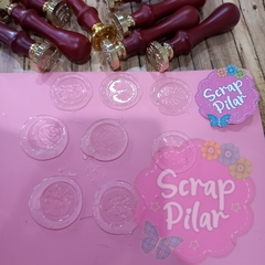 SELLO PARA LACRE - DE BRONCE CON MANGO MADERA - 8 DISEÑOS DIFERENTES - - tienda online