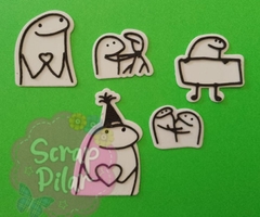 DIE / TROQUEL - MUÑECOS FLORK- DISEÑO.EXCLUSIVO-GRANDE - Scrap Pilar