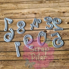 DIE / TROQUEL - NÙMEROS CON ARABESCO DE 2,5 CM - - comprar online