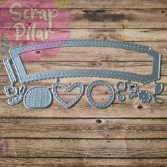 DIE /TROQUEL - PORTA CUPCAKE - PUNTEADO -CON ACCESORIOS -