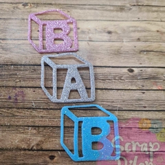 DIE / TROQUEL - BABY EN CUBOS TEXTO- en internet