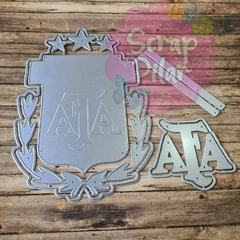 DIE / TROQUEL -ARGENTINA CAMPEON - ESCUDO DE LA AFA - ESCUDO DE FUTBOL -MUNDIAL - SELECCION ARGENTINA -o
